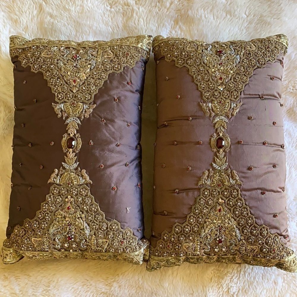 The Lam Lee Group Embroidery Pillow Set of 2